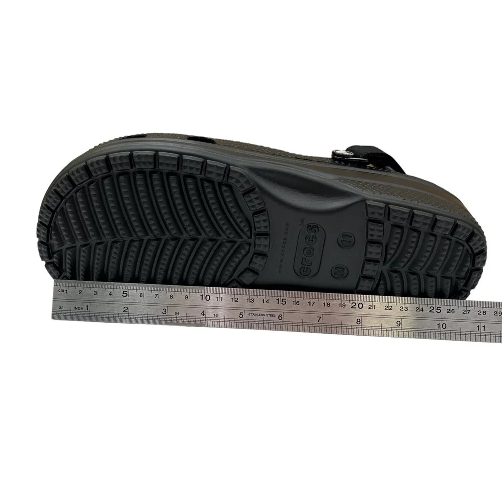 Crocs Men's Yukon Vista ll LiteRite Slip-on Clogs Size 11 Black Faux Leather
